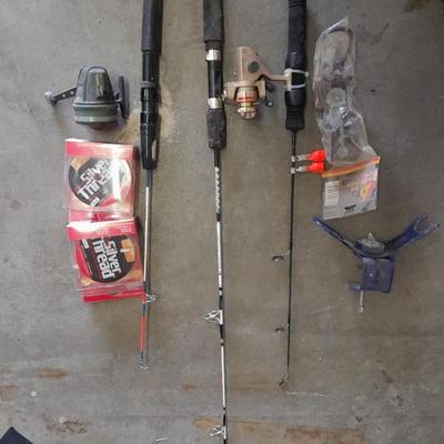 FISHING- Three short fishing poles