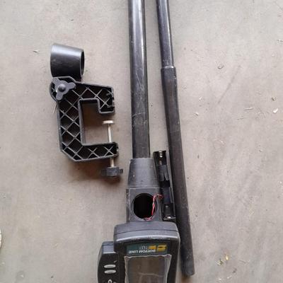 Boat seat stool, with battery-operated bottom-line side/ fish finder