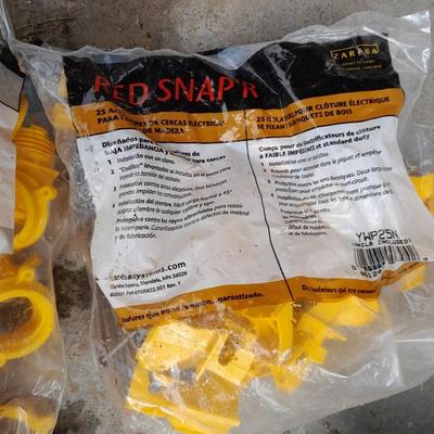 Red snapper electric fence charger with hardware