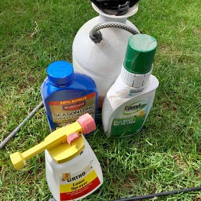 Yard & garden chemicals round up, season long weed control, weed sprayer and more
