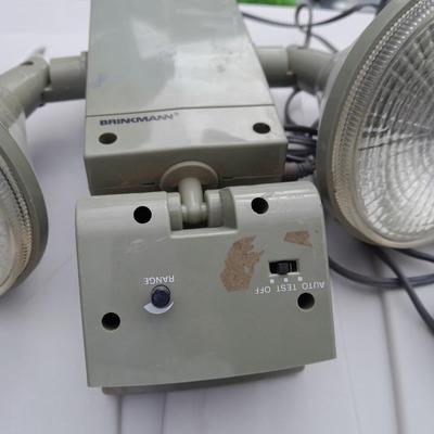 Solar light, and two cat deterrent "Cat stop" monitors