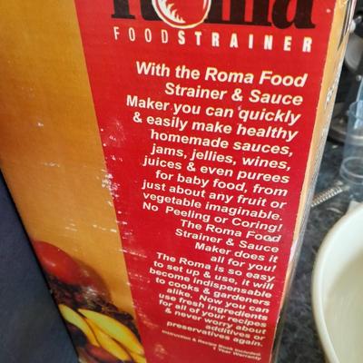 Roma food strainer and sauce maker! Great for your garden tomato's!