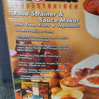 Roma food strainer and sauce maker! Great for your garden tomato's!