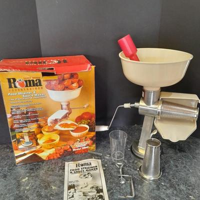 Roma food strainer and sauce maker! Great for your garden tomato's!