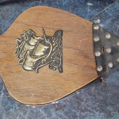 Bellows, an ash shovel and a cookstove lid tool