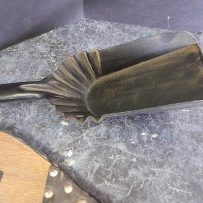 Bellows, an ash shovel and a cookstove lid tool