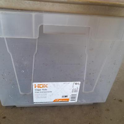 Plastic Storage totes all but 1 with lids
