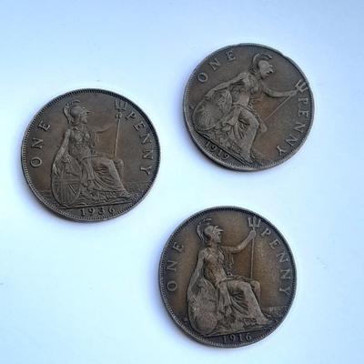 Three Georgievs Dei Gra British coins