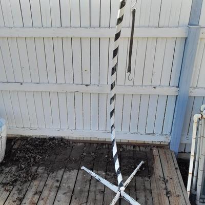 Steel framed swing / patio chair base / holder
