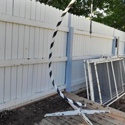 Steel framed swing / patio chair base / holder