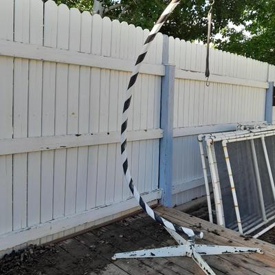 Steel framed swing / patio chair base / holder