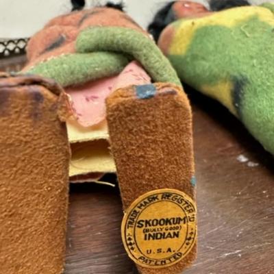 Vintage Skookum Indian dolls