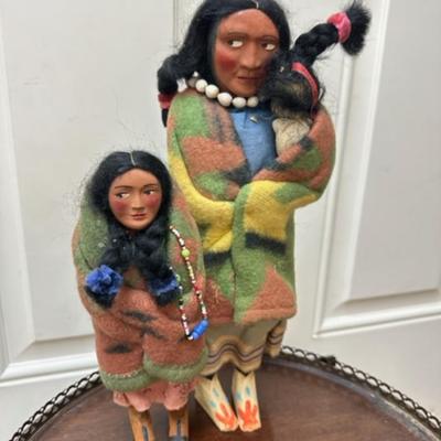 Vintage Skookum Indian dolls