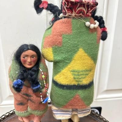 Vintage Skookum Indian dolls