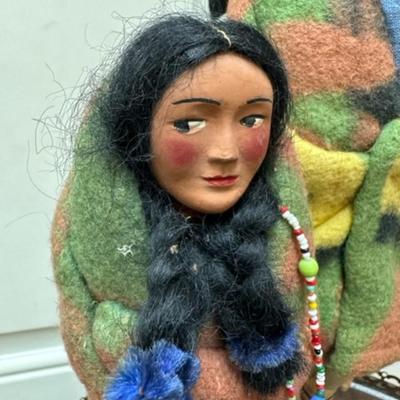 Vintage Skookum Indian dolls