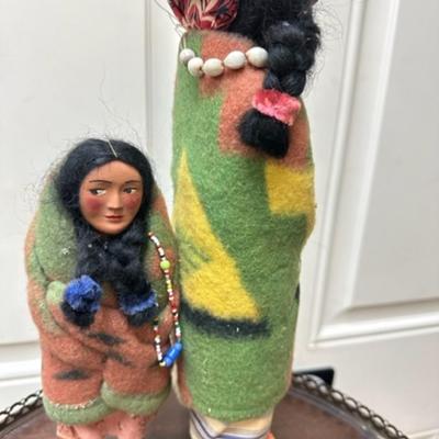 Vintage Skookum Indian dolls