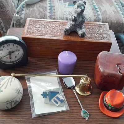 Push button locking wooden carved box, Puzzle trinket box and more