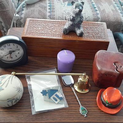 Push button locking wooden carved box, Puzzle trinket box and more