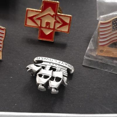 Fashion jewelry Hat pins Bastain union American made, Coors, Flags and more