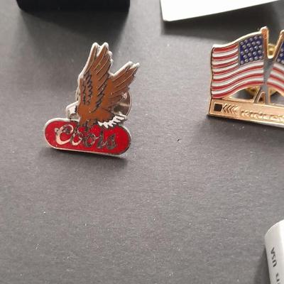 Fashion jewelry Hat pins Bastain union American made, Coors, Flags and more