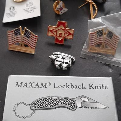 Fashion jewelry Hat pins Bastain union American made, Coors, Flags and more