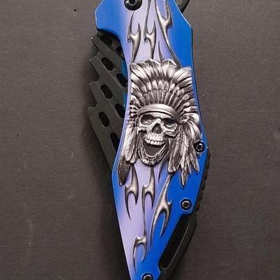 Skull chief Snake eye Knife with 3CR13 Steel blade