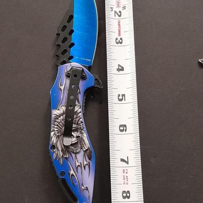 Skull chief Snake eye Knife with 3CR13 Steel blade