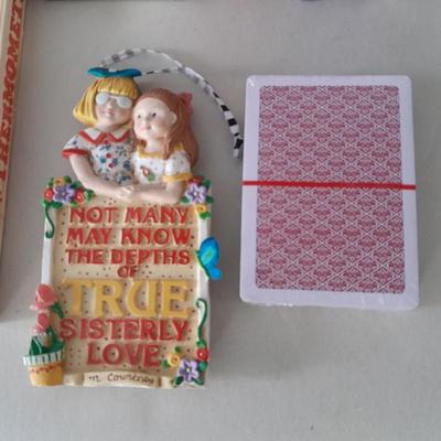 Small collectible thermometers, yard Squirrel, angel, Hummingbird fan pull and more