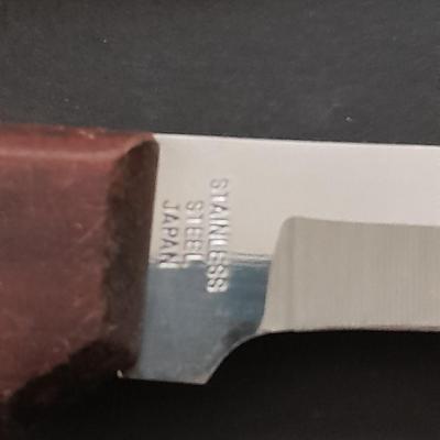 FISHING - Filet knives, with sharpener Coleman Western and vintage Harold Ensley knife with sheaths