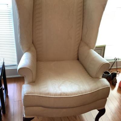 $95 wing back chair 45â€H 31â€W 30â€ depth
