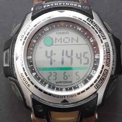 Yashica 35mm camera with case and Casio digital watch