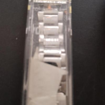 Vintage metal belt buckle with boots, Vintage Linden Black Forest travel alarm clock and watch band