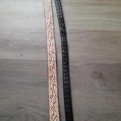 Two leather belts with Buckels 38