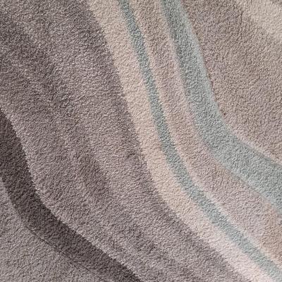 Carved waves Area rug with matching Accent rug