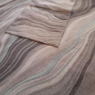 Carved waves Area rug with matching Accent rug