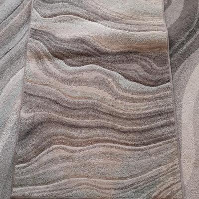 Carved waves Area rug with matching Accent rug