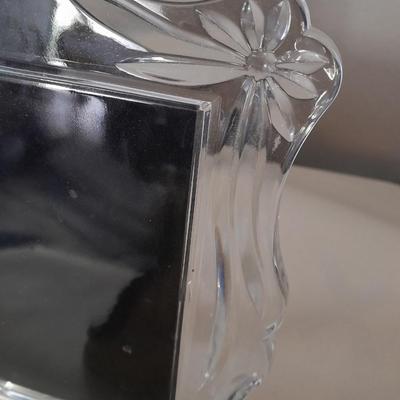 Dragon figure, glass picture frame, Love will save the day picture and metal stand with mirror