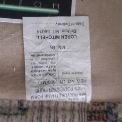 The Loren Mitchell Collection Southwestern style sofa with wood trim front (2)