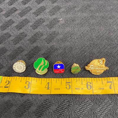 Assorted club pins
