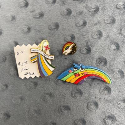 Rainbow pins