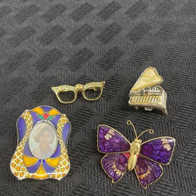 vintage gold tone pins