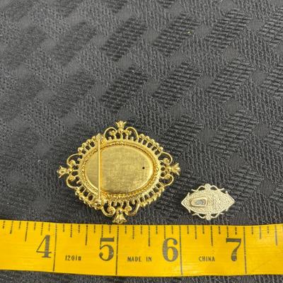 Vintage Avon lady cameo pins