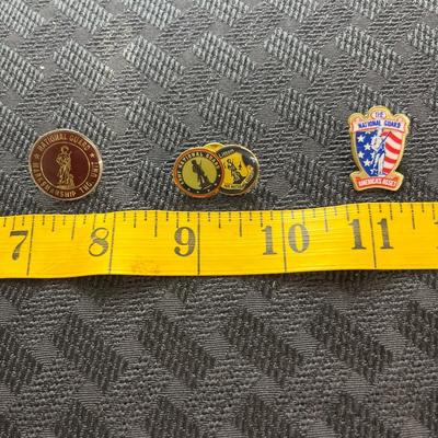 Vtg National Guard Lapel Pins