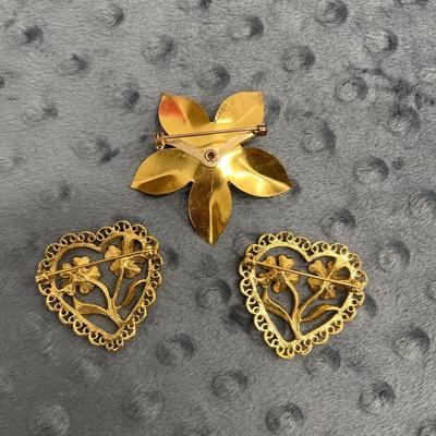 Gold pins