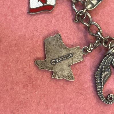 Vintage Sterling Silver Charm Bracelet