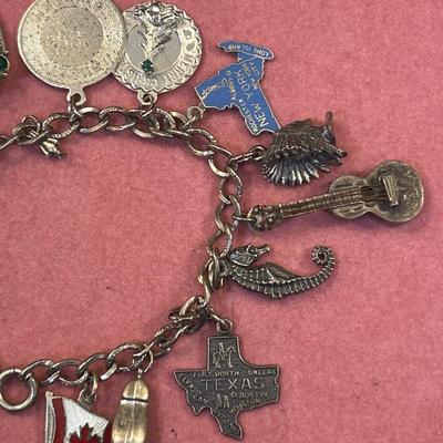 Vintage Sterling Silver Charm Bracelet