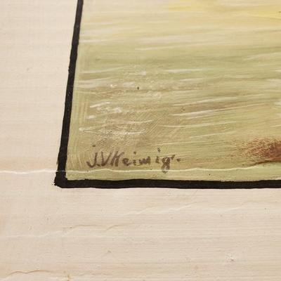 Oil Painting on Cardboard