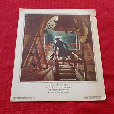Vintage Paul Revere Lithographs