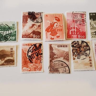 Vintage Japanese Stamps