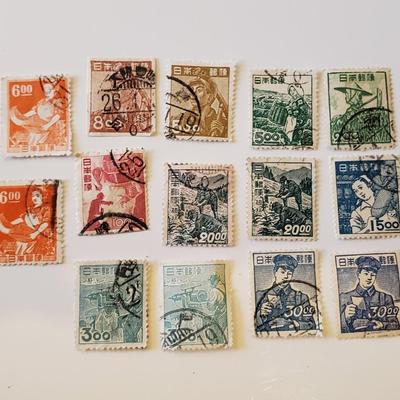 Vintage Japanese Stamps